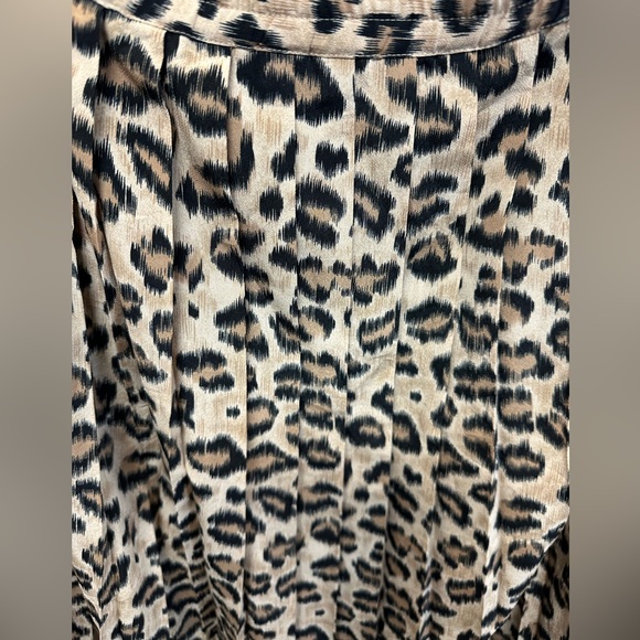 Vintage Teddi leopard Print Midi Skirt - Picture 2 of 4